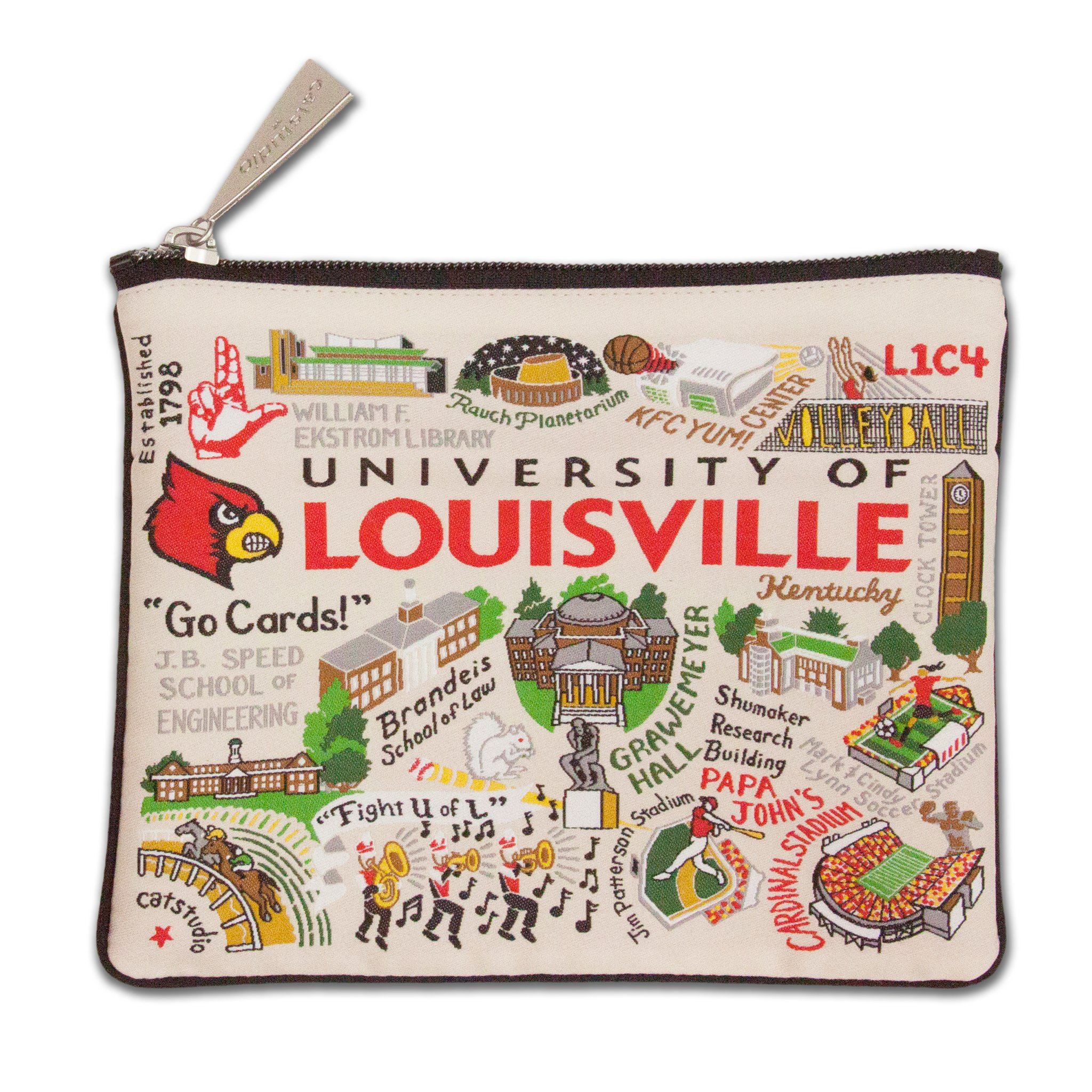 Women's Black Louisville Cardinals Travel Wallet