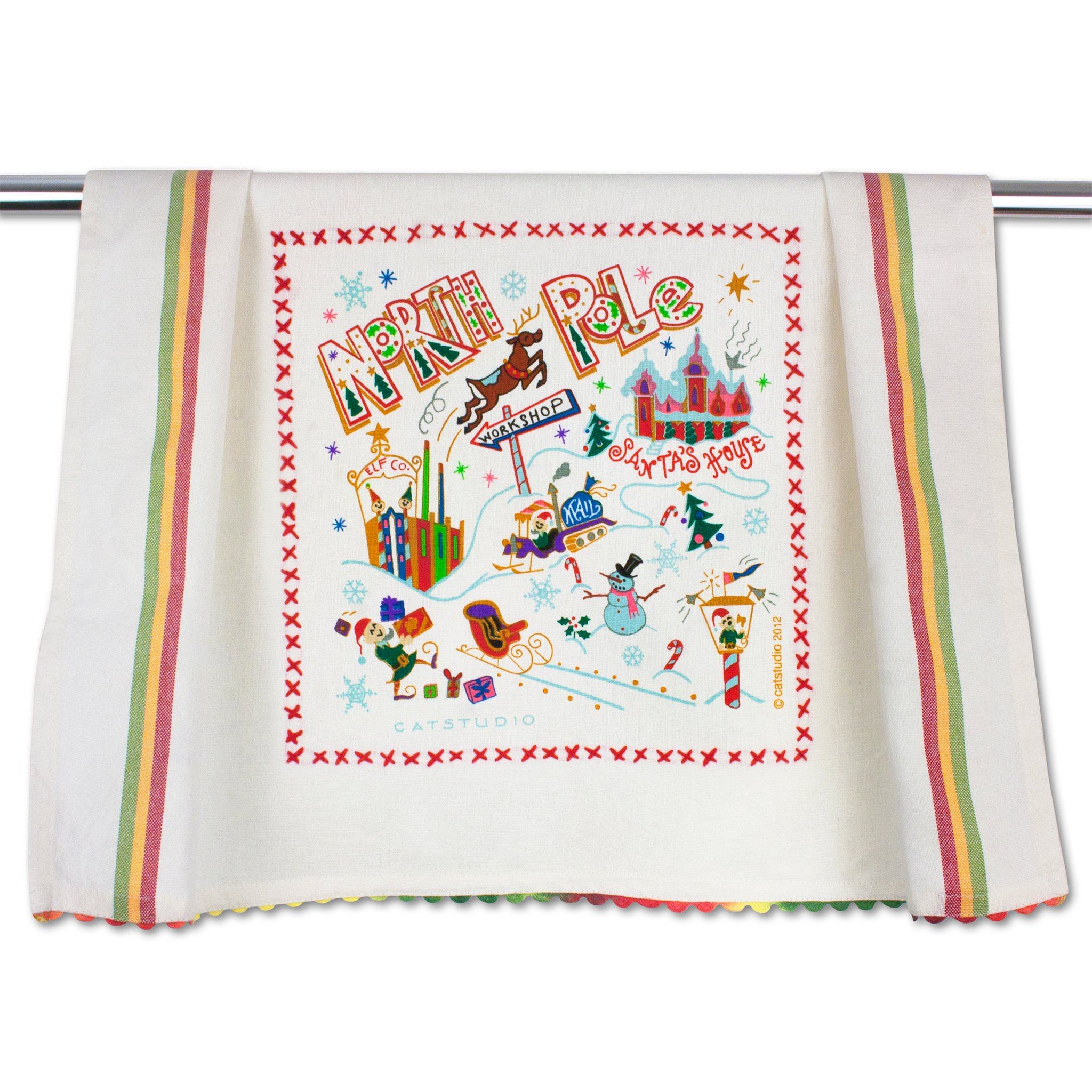 North Pole Trading Co. Holiday Colors 4-pc. Kitchen Towel