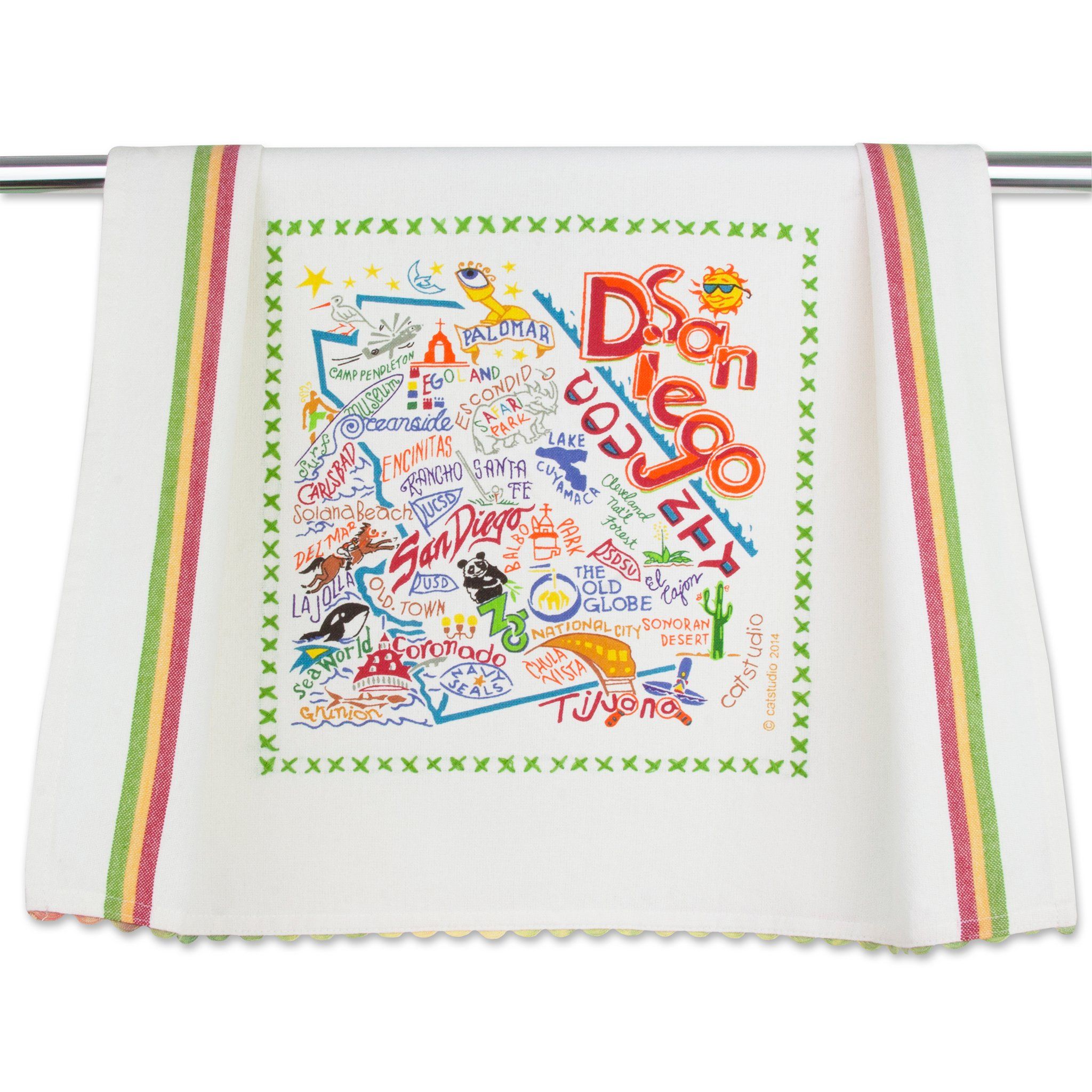 Geometry San Diego Dish Towel