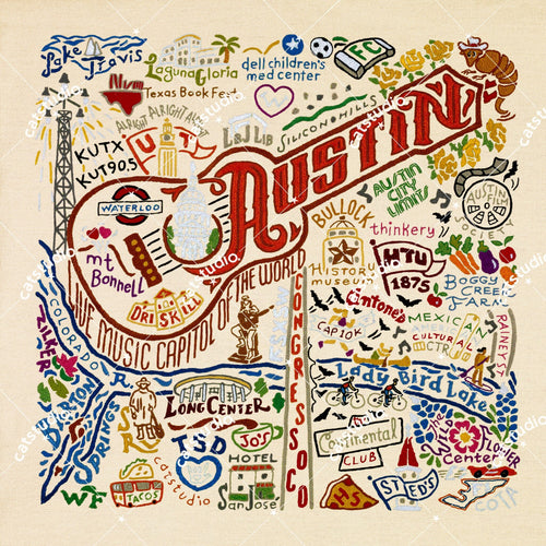 Austin Fine Art Print Art Print catstudio 