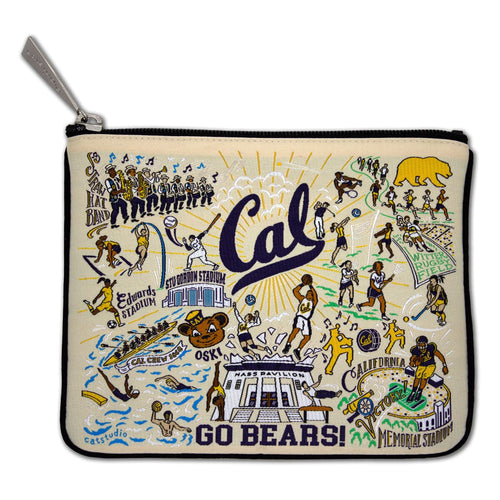 Berkeley, UC (Cal) Athletic Collegiate Zip Pouch Pouch catstudio 