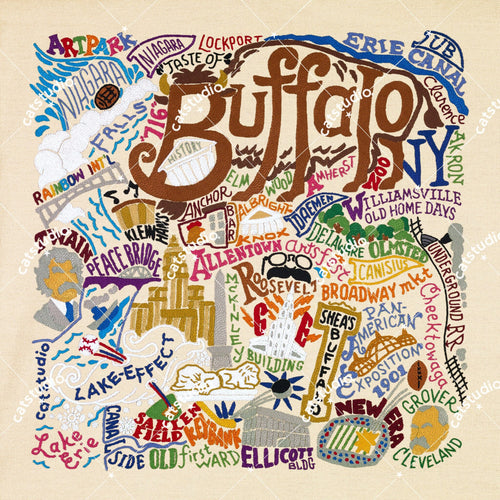 Buffalo Fine Art Print Art Print catstudio 