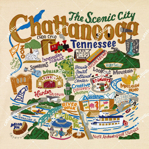 Chattanooga Fine Art Print Art Print catstudio 