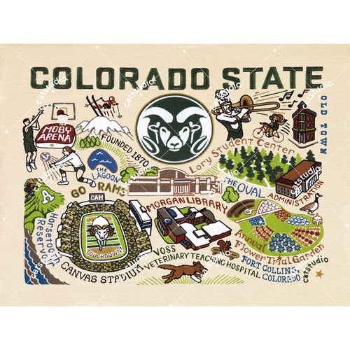 Colorado State University Collegiate Fine Art Print Art Print catstudio 