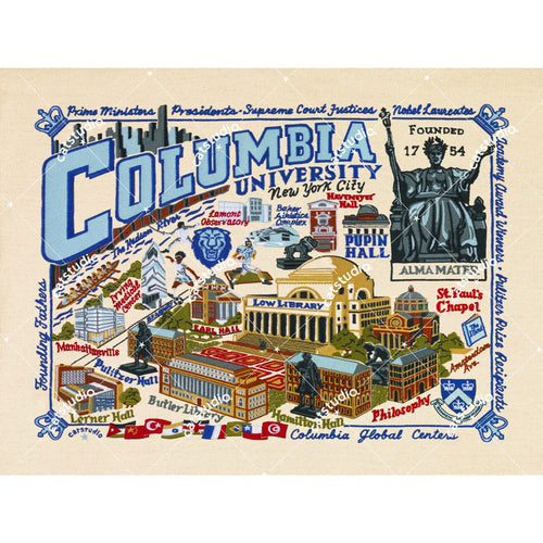 Columbia University Collegiate Fine Art Print Art Print catstudio 