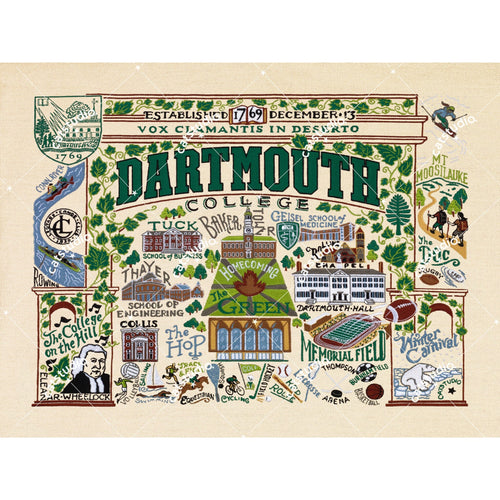 Dartmouth College Collegiate Fine Art Print Art Print catstudio 