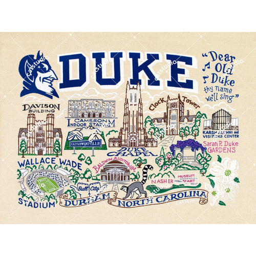 Duke University Collegiate Fine Art Print Art Print catstudio 