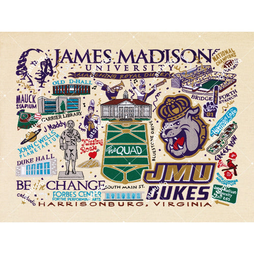 James Madison University Collegiate Fine Art Print Art Print catstudio 