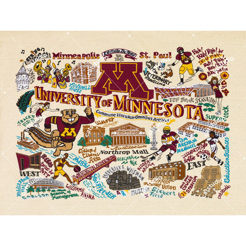 Minnesota, University of Collegiate Fine Art Print Art Print catstudio 