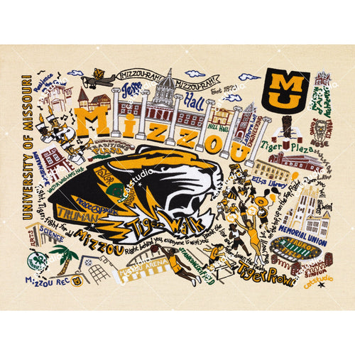 Missouri, University of (Mizzou) Collegiate Fine Art Print Art Print catstudio 