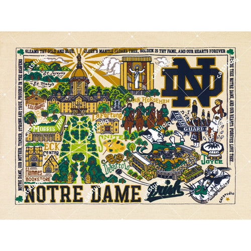 Notre Dame, University of Collegiate Fine Art Print Art Print catstudio 