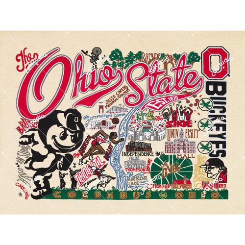 Ohio State University Collegiate Fine Art Print Art Print catstudio 