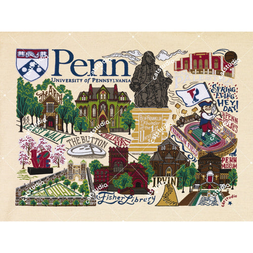 Pennsylvania, University of Collegiate Fine Art Print Art Print catstudio 