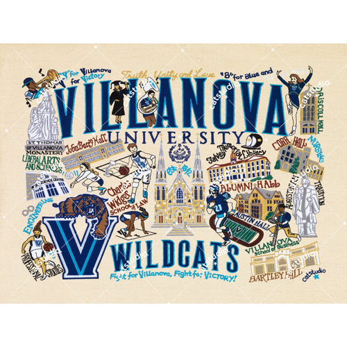 Villanova University Collegiate Fine Art Print Art Print catstudio 