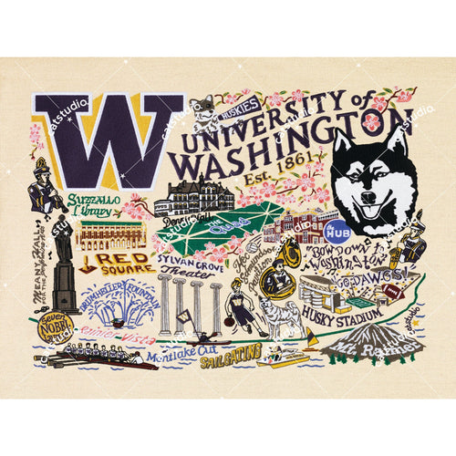 Washington, University of Collegiate Fine Art Print Art Print catstudio 