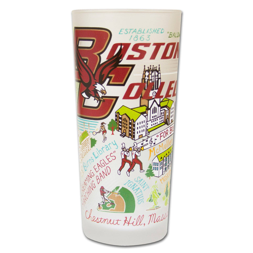 Boston College Collegiate Drinking Glass - catstudio 