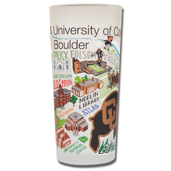 Boulder, U of Colorado Drinking Glass | Collegiate Collection by