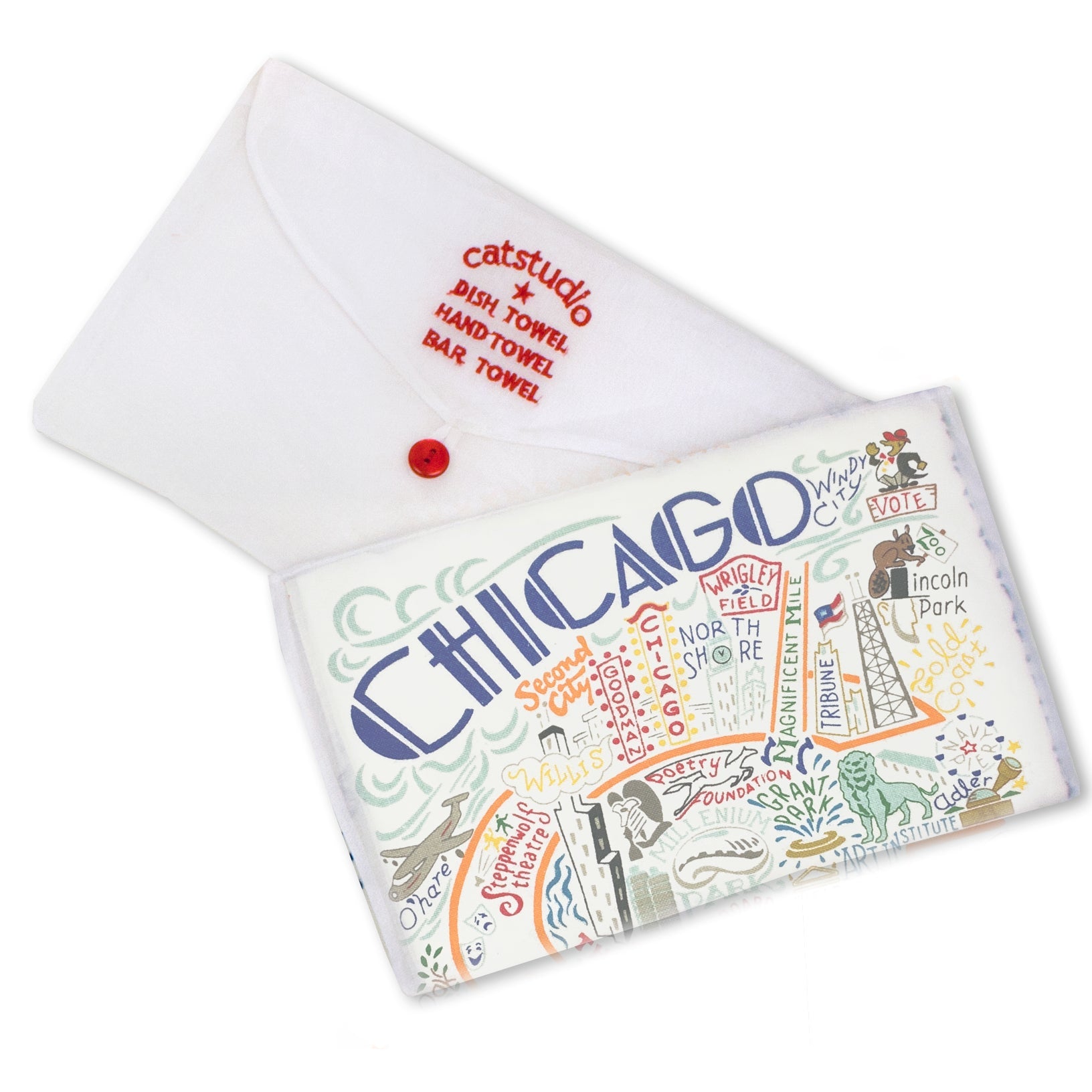 Chicago Flag Personalized Kitchen Towel