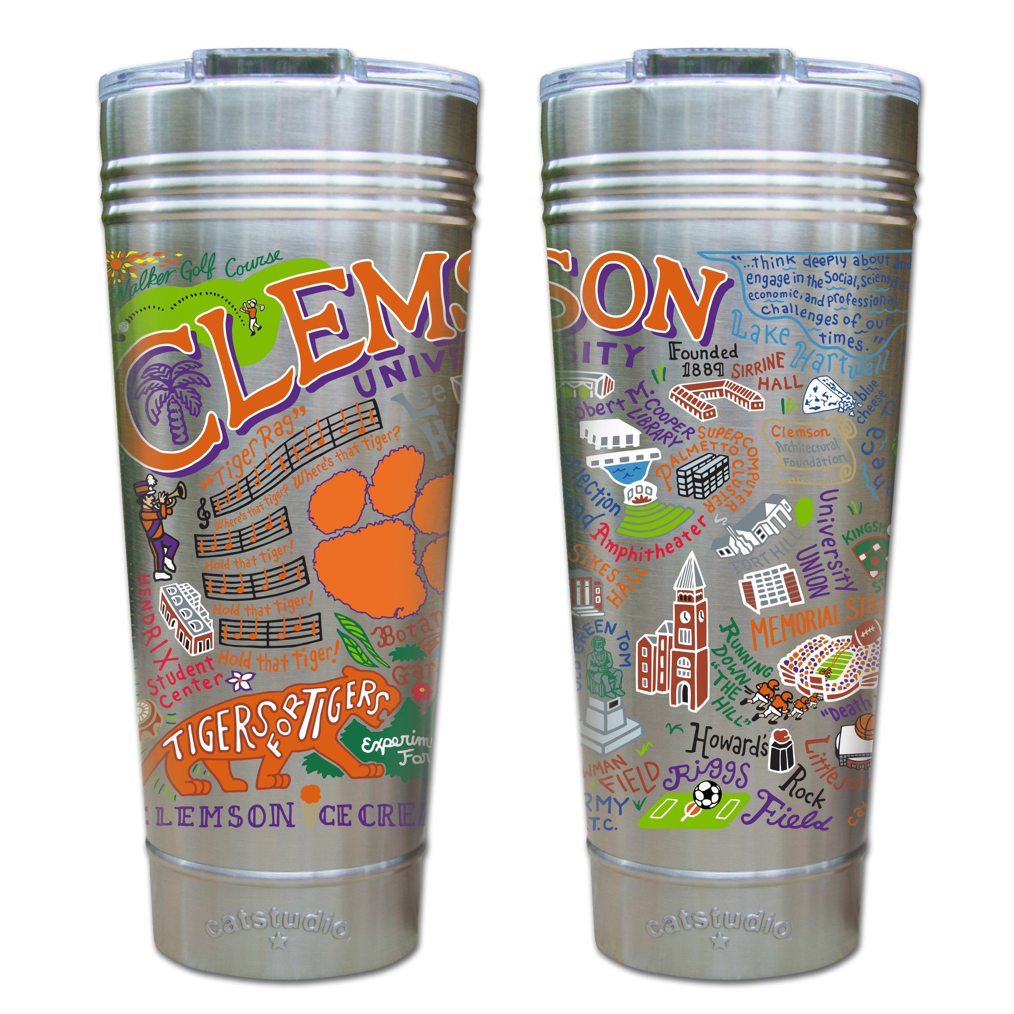 Clemson Tigers 32oz. Stainless Steel Pro Tumbler