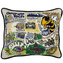 Load image into Gallery viewer, Georgia Tech Collegiate Embroidered Pillow Pillow catstudio
