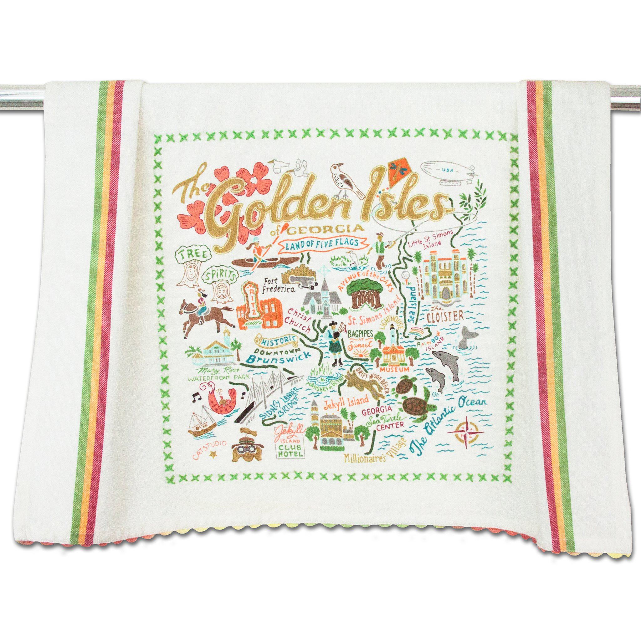 Golden Isles Dish Towel | Georgia Collection by catstudio – catstudio