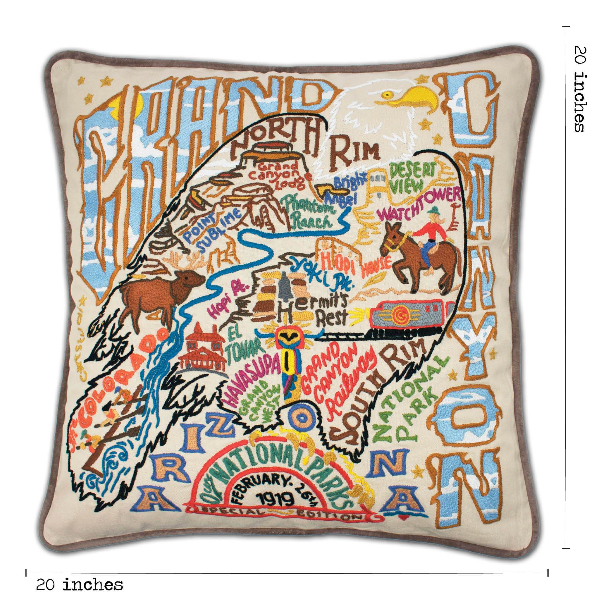  Las Vegas Hand-Embroidered Pillow
