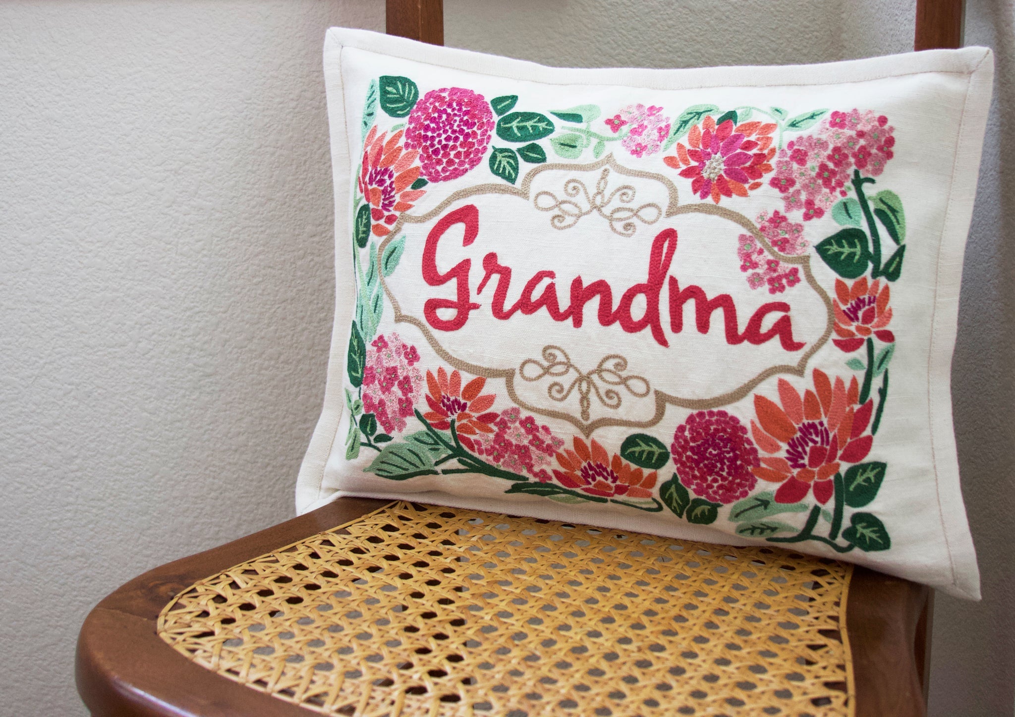 Personalized fashion embroidered pillows