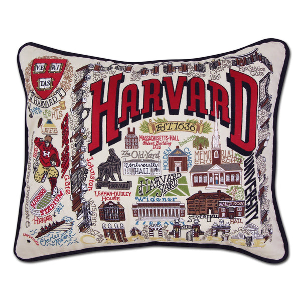 Stanford university~ Collegiate Embroidered Pillow by good CatStudio