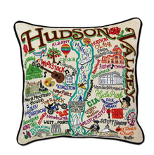 Load image into Gallery viewer, Hudson Valley Hand-Embroidered Pillow Pillow catstudio 
