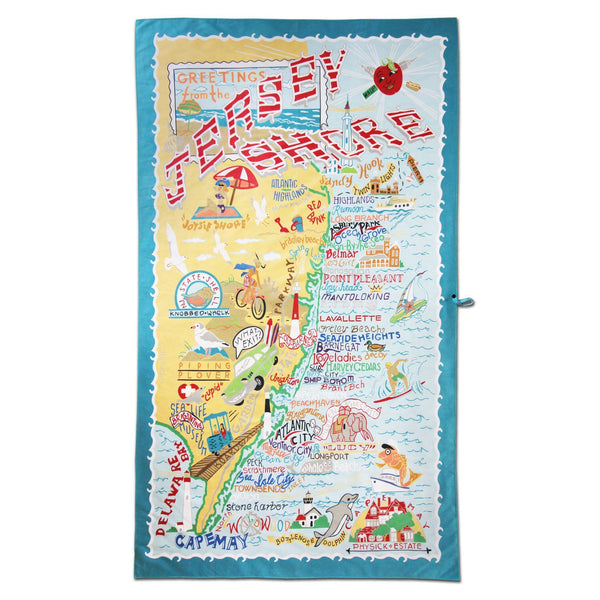 Jersey Shore Dish Towel  New Jersey Collection by catstudio – catstudio