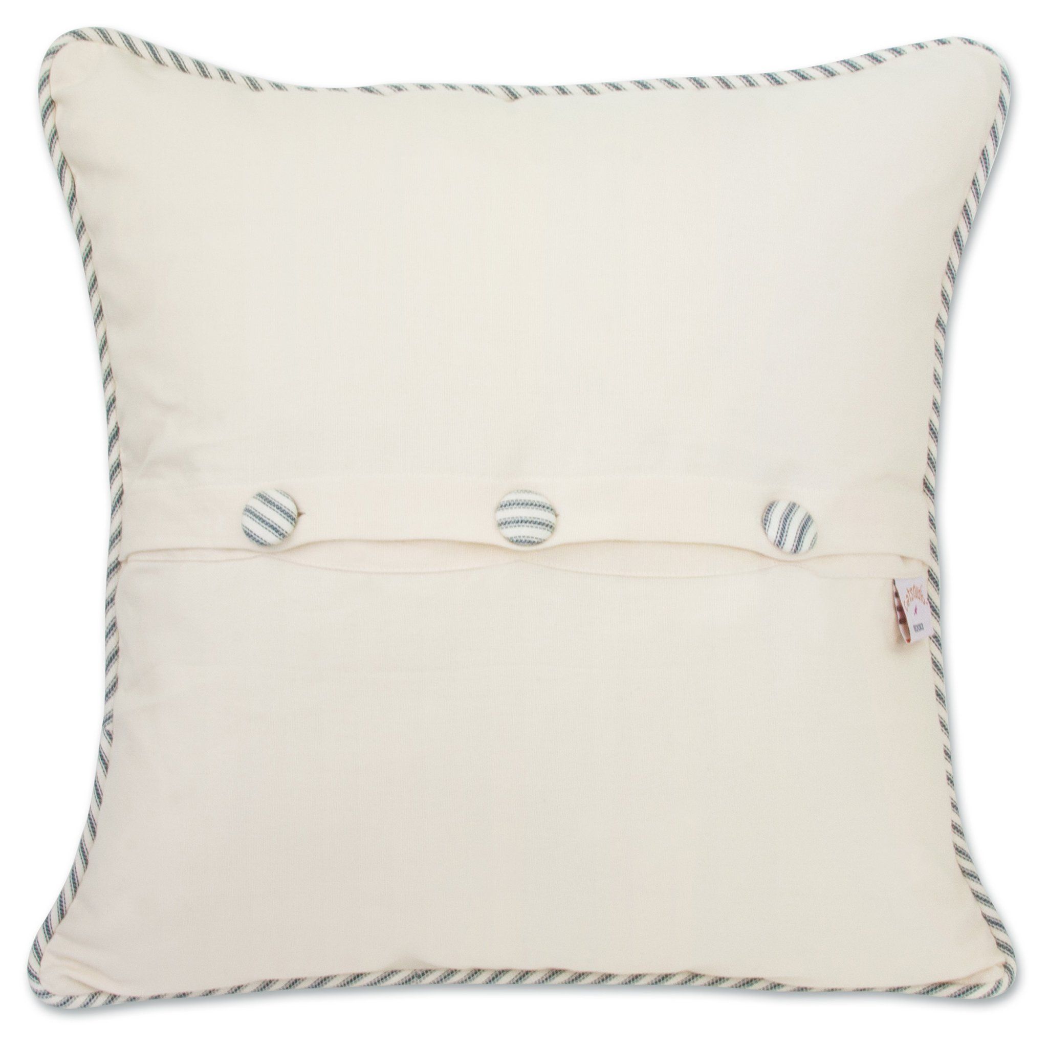 Martha s Vineyard Hand Embroidered Pillow Massachusetts Collection by catstudio catstudio