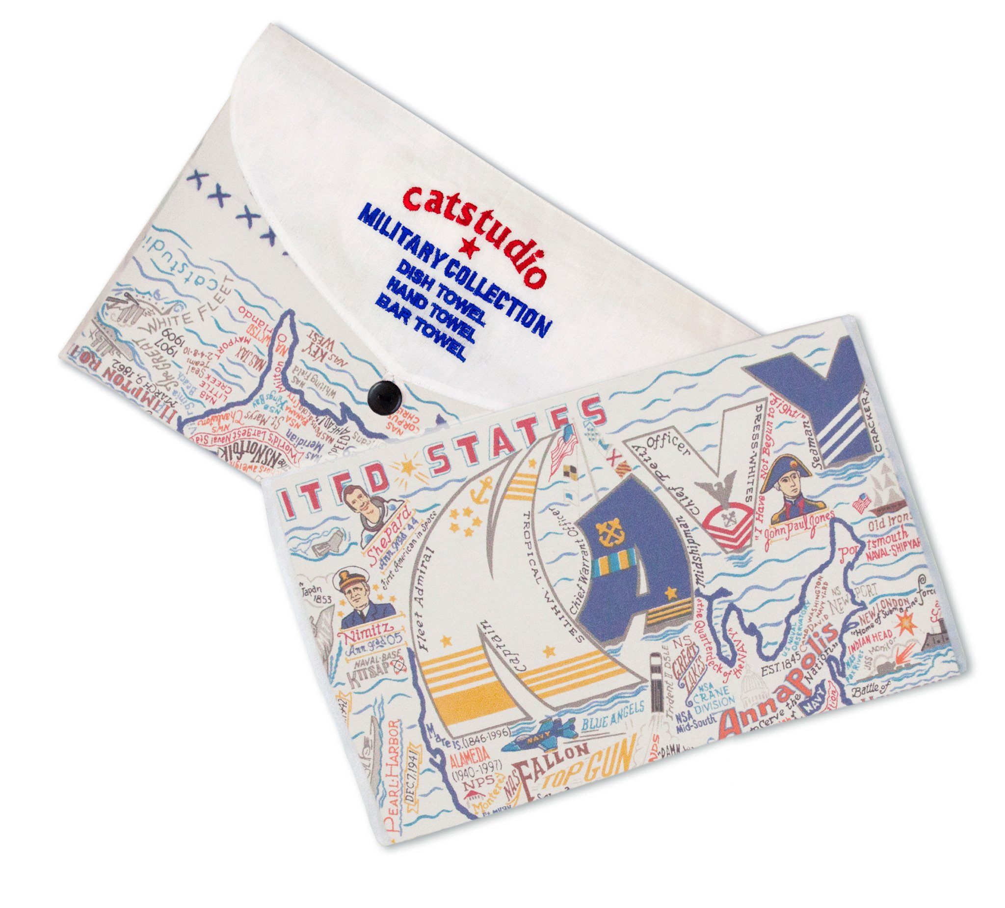 Navy Dish Towel  Military Collection by catstudio – catstudio