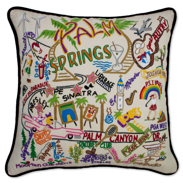 Las Vegas XL Hand-Embroidered Pillow  Nevada Collection by catstudio –  catstudio
