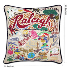 Load image into Gallery viewer, Raleigh Hand-Embroidered Pillow - catstudio
