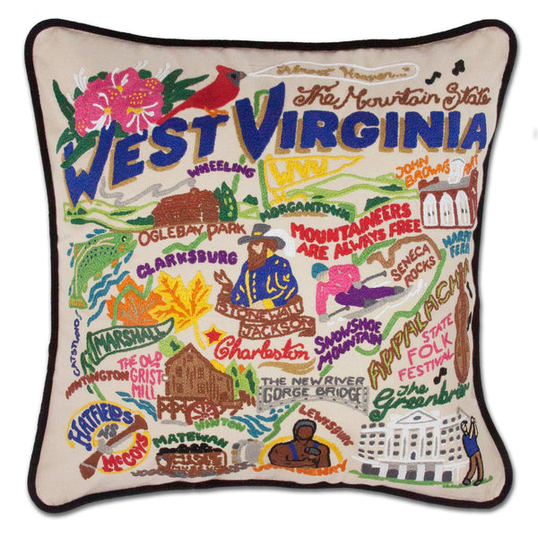 West Virginia Plush Helmet Shaped Pillow