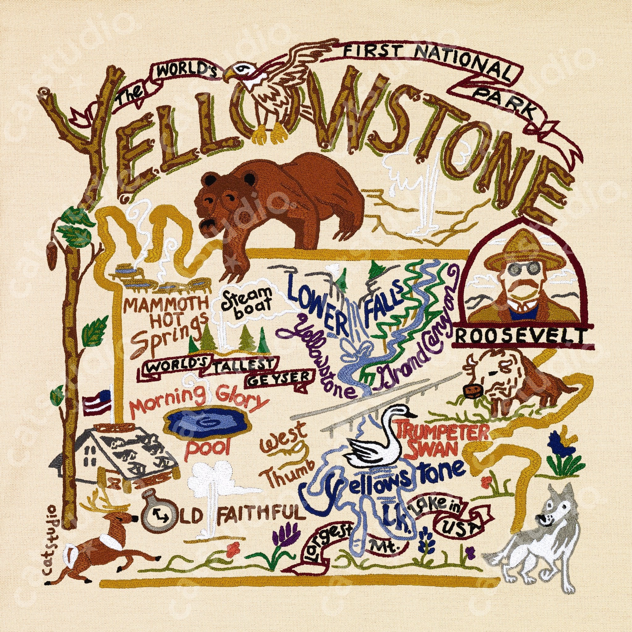 Yellowstone Fine Art Print | National Parks Collection by catstudio ...